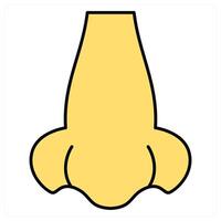 Nose and smell icon concept vector
