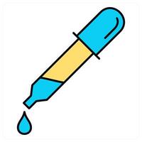 Dropper and drop icon concept vector