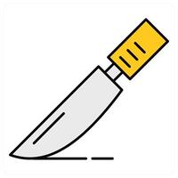 Scalpel and knife icon concept vector