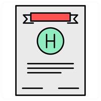 Medical Report and information icon concept vector