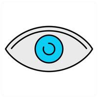 Eye and look icon concept vector