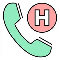 Add Call and mail icon concept vector