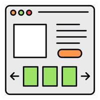 Online Shopping and ecommerce icon concept vector