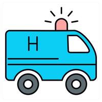 Ambulance and medical icon concept vector