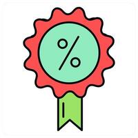 Discount Badge and sales icon concept vector