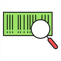 Search Bar Code and search icon concept vector
