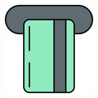 Insert Card and hand icon concept vector