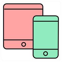 Responsive and mobile icon concept vector