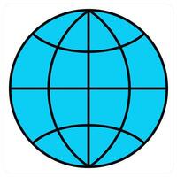Earth and global icon concept vector