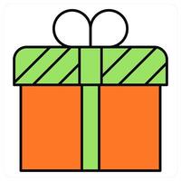 Present and enjoy icon concept vector