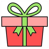 Present and enjoy icon concept vector