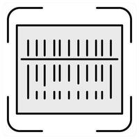 QR Code and barcode icon concept vector