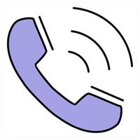 Calling and dial icon concept vector