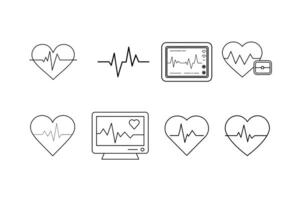 Minimalist Heart Shape Icon for Love and Affection Themes. vector