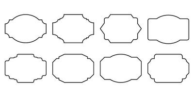 frames various shapes collection of graphic elements vector