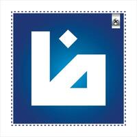 Arabic Calligraphy Alphabet letters or Stylized kufi font style, blue metallic calligraphy elements on white and blue background, for all kinds of design use vector