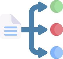 A diagram of a document being edited with arrows pointing to different parts of the document vector