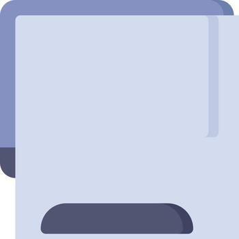A computer monitor with a blank screen vector