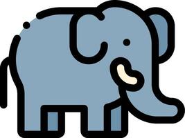 An elephant is standing in front of a white background vector