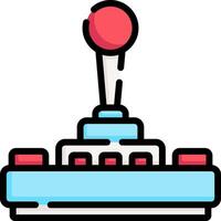 A joystick with a red ball on top vector