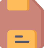 A folder icon with a yellow and orange background vector