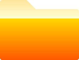An orange folder icon on a white background vector