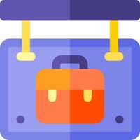 A suitcase with a briefcase inside it vector