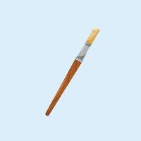 one stroke paint brush icons, artist items in drawing in flat style, suitable for posters and web icons vector