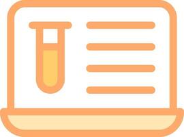 A test tube and paper with a test tube vector