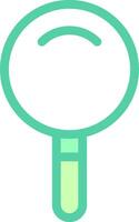 A magnifying glass icon on a white background vector