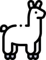 Llama icon illustration vector