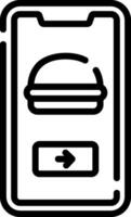 A hamburger icon on a white background vector