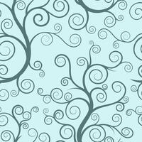 Elegant Swirling Vines Seamless Pattern Background vector