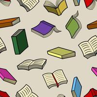 Seamless pattern for education and reading themes vector
