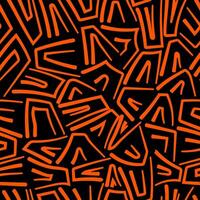 Abstract doodle geometric maze pattern background vector