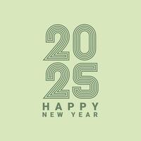 Welcome 2025 New Year Greeting background vector