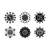 Deep Learning and Linocut Silhouette Design vector
