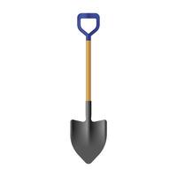 Illustration of a shovel isolated on a white background vector