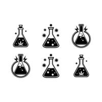 Potency Test Icon - and Linocut Silhouette Design vector