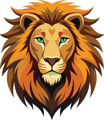 Regal Lion Head with Rich Texture