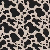 Cowhide seamless pattern - Modern animal print background vector