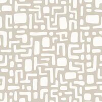 Contemporary Geometric Seamless Pattern with Organic Shapes vector