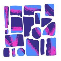 Set of random design elements. collection. vector