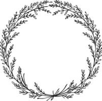 White Base Flower Frame vector