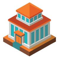Modern 3D Building Concepts vector