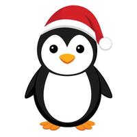 Festive Penguin Smiling vector