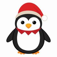 Penguin Enjoying the Holidays vector
