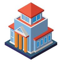 3D Building Design Explained vector