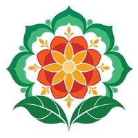 Mandala Art with White Background vector