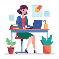 Productive Worker in Action vector